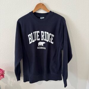Women's Navy Crew Neck Sweater